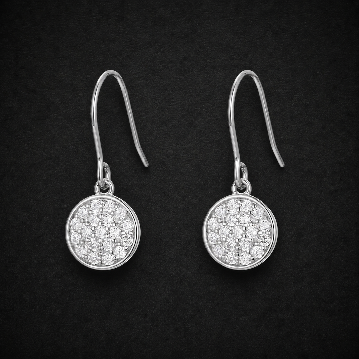 Moissanite Pavé Drop Earrings