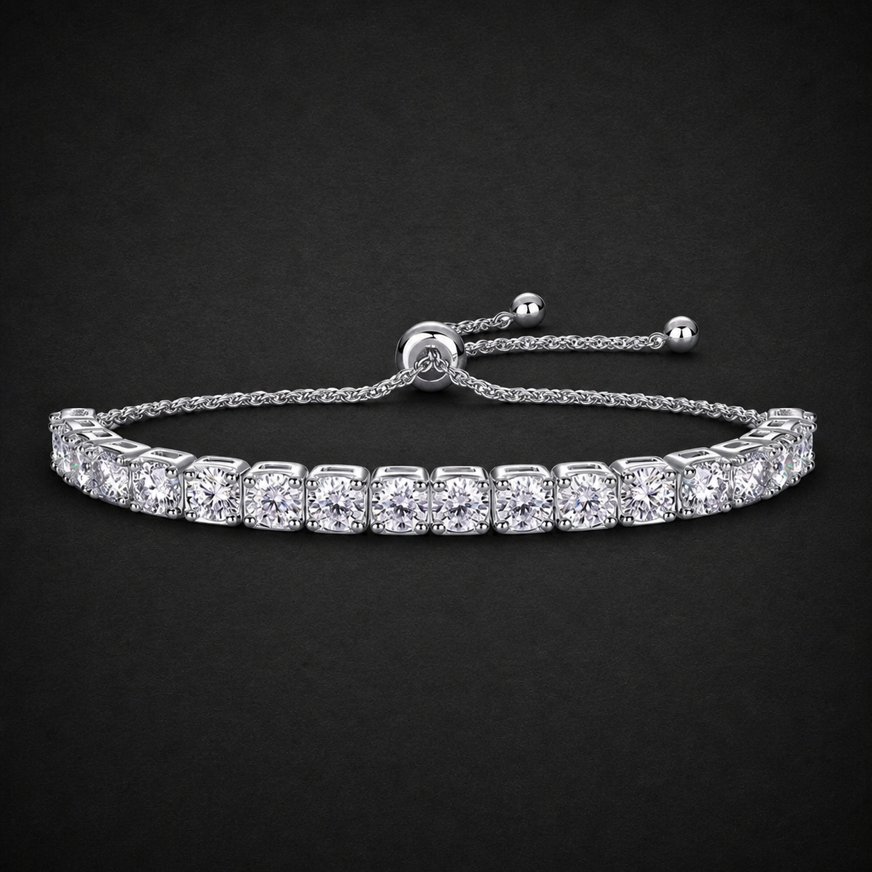 Moissanite Bolo Tennis Bracelet
