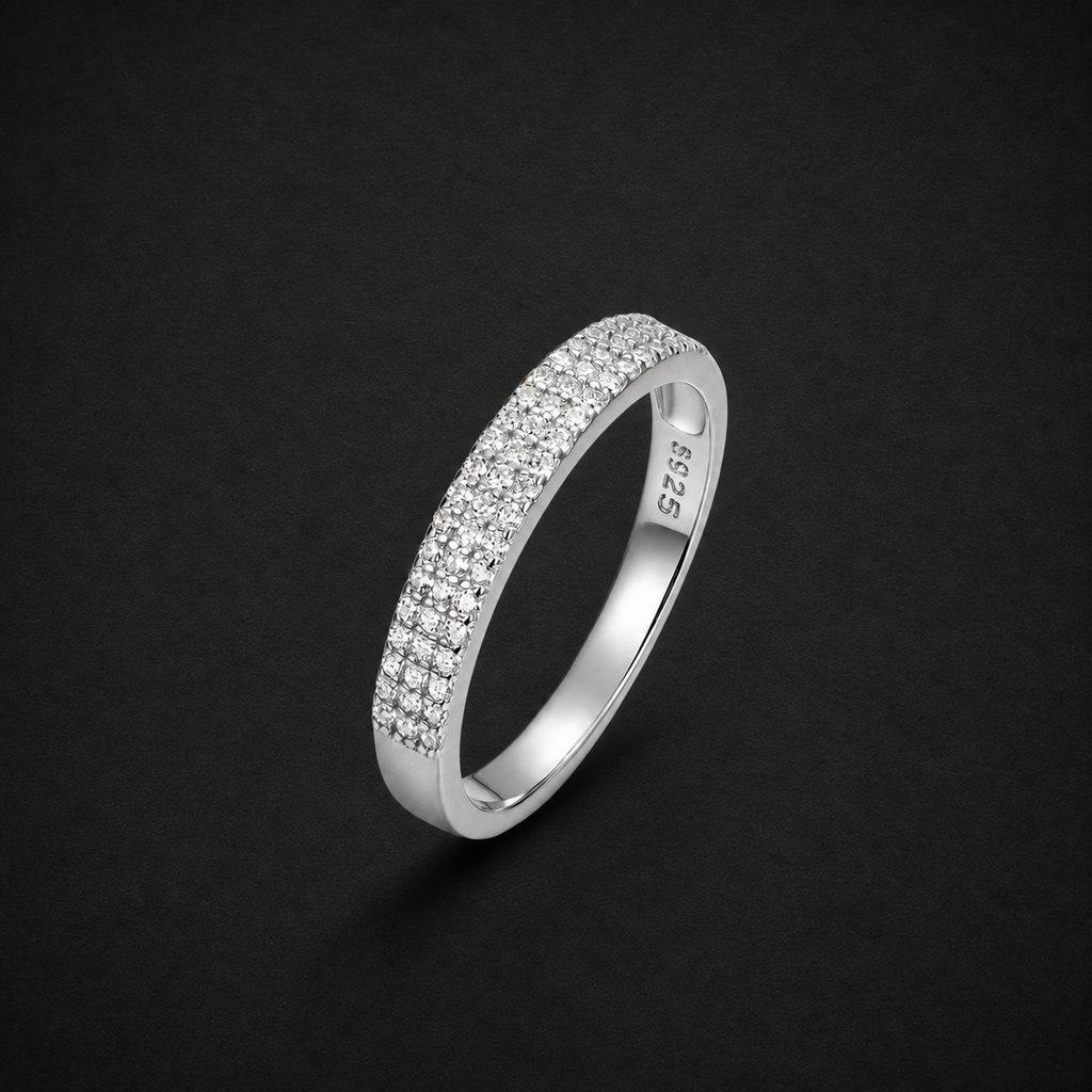 Moissanite Multi Row Ring