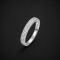 Moissanite Multi Row Ring