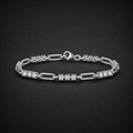 Moissanite Geometric Link Bracelet