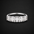 Moissanite Five Stone Ring