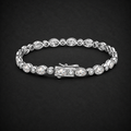 Moissanite Oval Round Bracelet