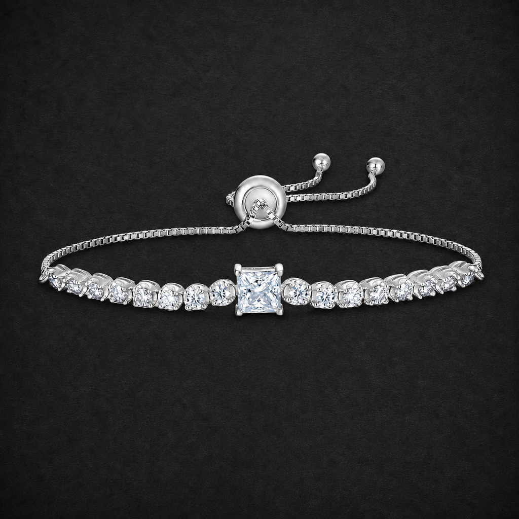 Moissanite Center Stone Bracelet