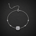 Moissanite Cushion Station Bracelet