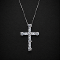 Moissanite Cross Necklace
