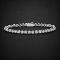 Moissanite Bezel Tennis Bracelet