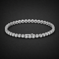 Moissanite Circle Link Bracelet