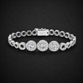 Moissanite Openwork Circle Bracelet