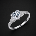 Moissanite Heart Shape Ring