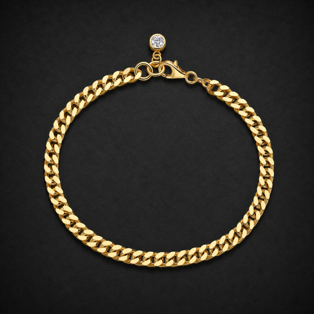 Moissanite Cuban Link Bracelet