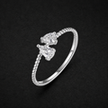 Moissanite Water Drop Ring