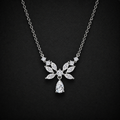 Moissanite Butterfly Wing Necklace