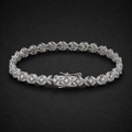 Moissanite Floral Bracelet