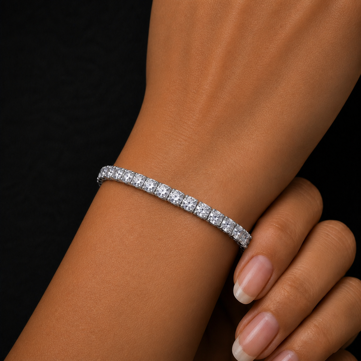 Moissanite Bolo Tennis Bracelet