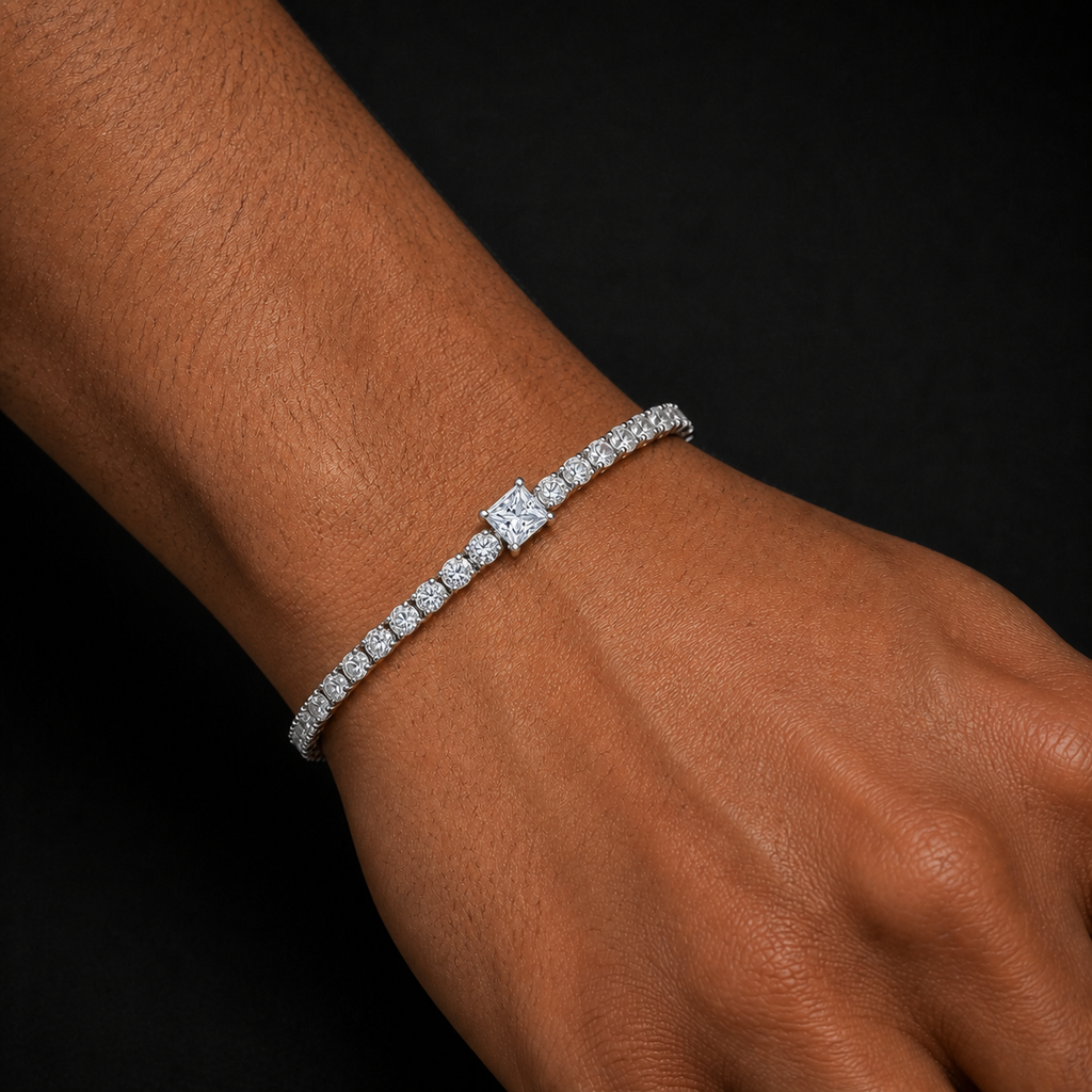 Moissanite Center Stone Bracelet