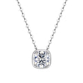 Moissanite Square Solitaire Necklace