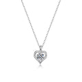 Moissanite Heart Openwork Necklace