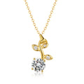 Moissanite Branch Leaf Necklace