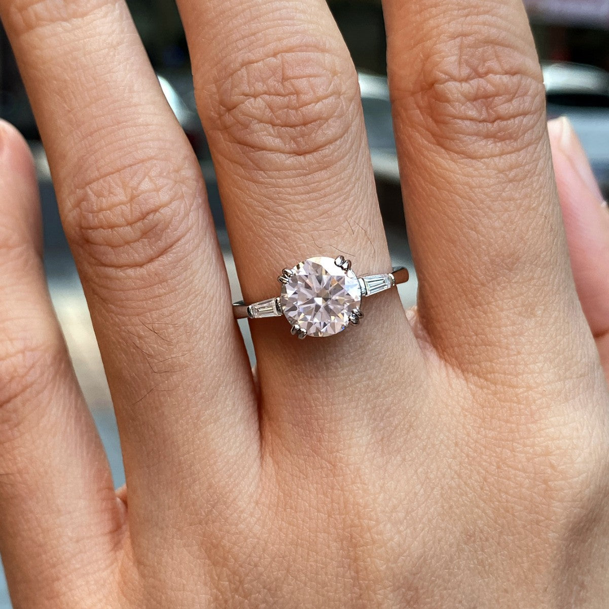 Moissanite Classic Solitaire Ring